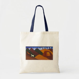 Tote Bag La lune et le puma indiquant au revoir au