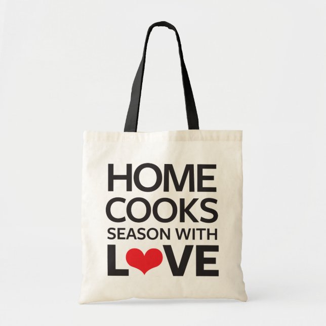 Tote Bag La maison fait cuire la saison avec amour (Devant)