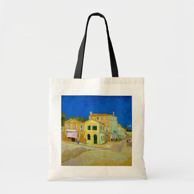 Tote Bag La Maison Jaune, Van Gogh (Devant)