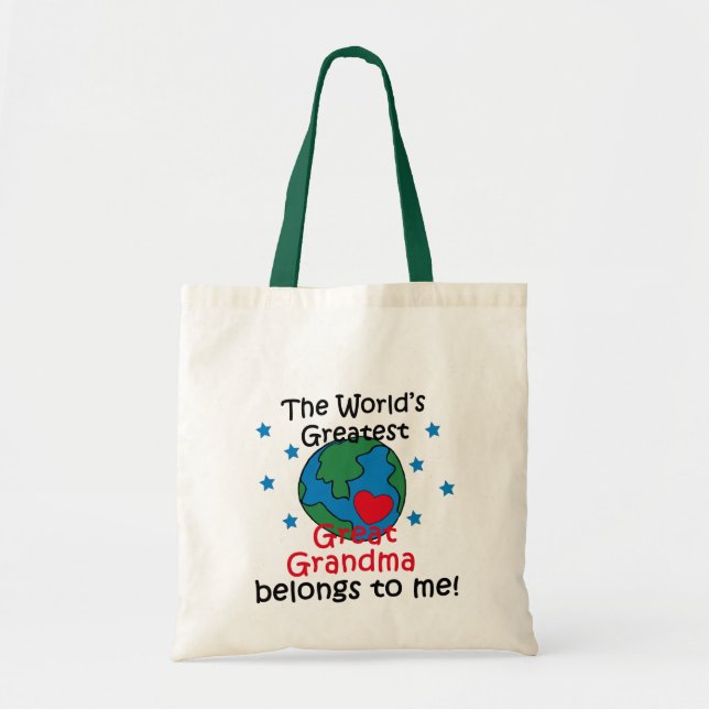 Tote Bag La meilleure grande grand-maman appartient à moi (Devant)