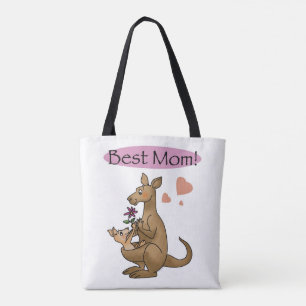 Tote Bag la meilleure maman (kangourou) - le jour de mère