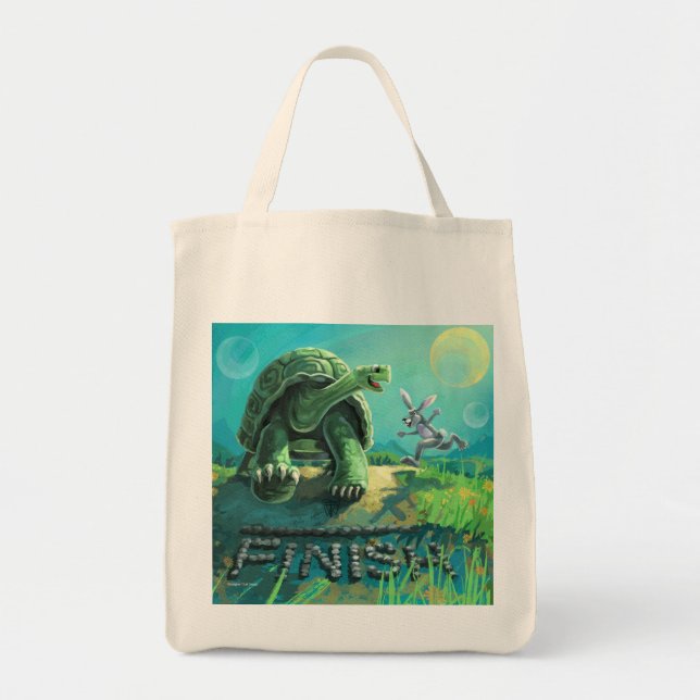 Tote Bag La mignonne tortue et l'art du lièvre (Devant)