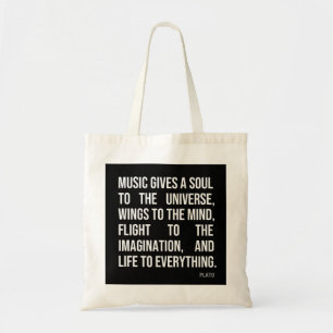 Tote Bag La musique donne une âme à l'univers