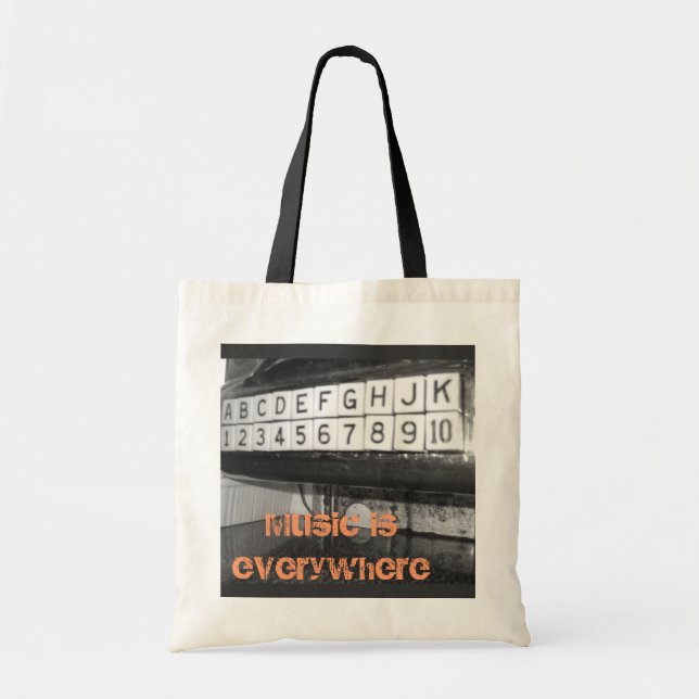 Tote Bag La musique est partout (Devant)