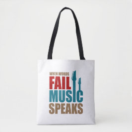 Tote Bag La musique parle typo