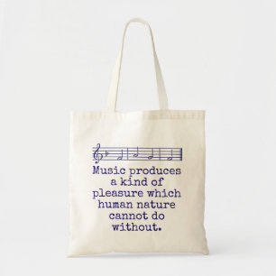 Tote Bag La Musique Produit Un Plaisir - Citation Musique