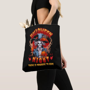 Tote Bag La Nuit D'Halloween Il N'Y A Nulle Part Où Se Cach