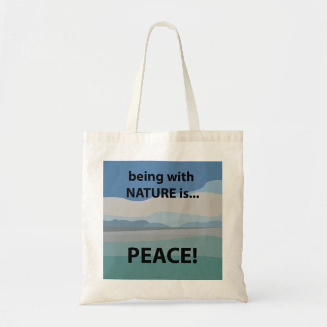 Tote Bag La paix avec la nature est la paix (Devant)
