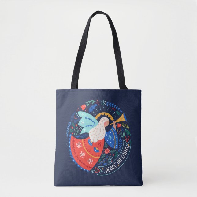 Tote Bag La paix sur Terre Angel Design (Devant)