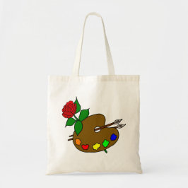 Tote Bag La palette d'artiste et s'est levée