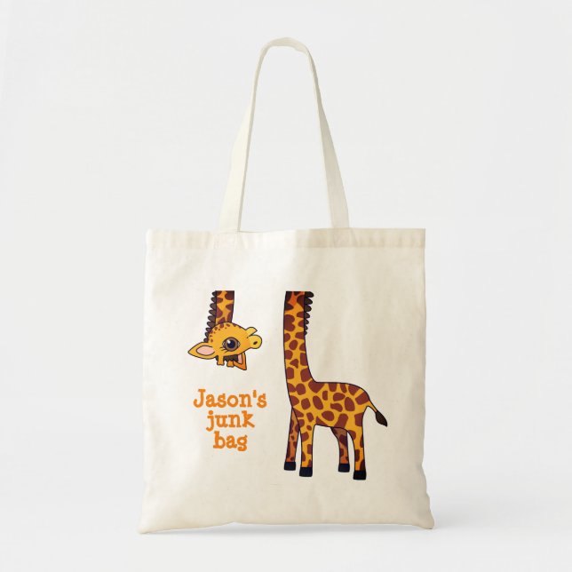 Tote Bag La petite girafe de Kawaii (Devant)