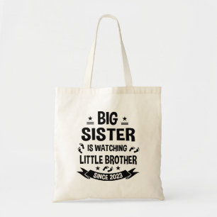 Tote Bag La petite sœur prend soin du grand frère en