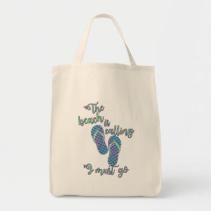 Tote Bag La Plage Fait Appel À Des Tongs De Sirène