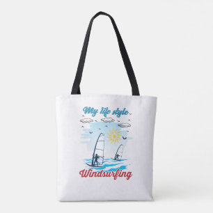 Tote Bag La planche à voile est mon style de vie