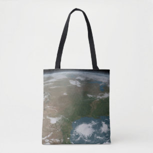 Tote Bag La Planète Panoramique Terre Et Les Etats-Unis. 2