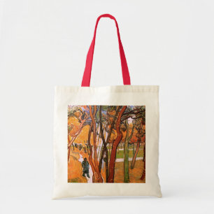 Tote Bag La Promenade : feuilles mortes de Vincent van Gogh