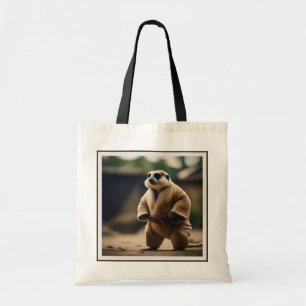 Tote Bag La Puissante Meerkat : La Fusillade Du Sumo,