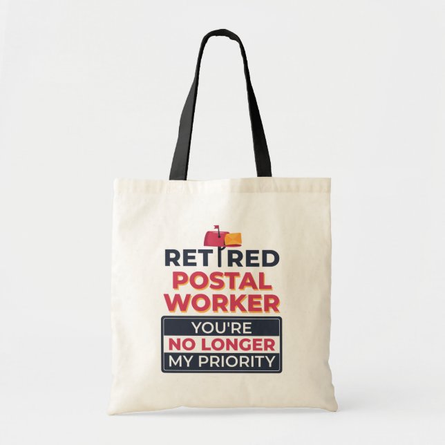 Tote Bag La retraite des travailleurs postaux n'est plus ma (Devant)