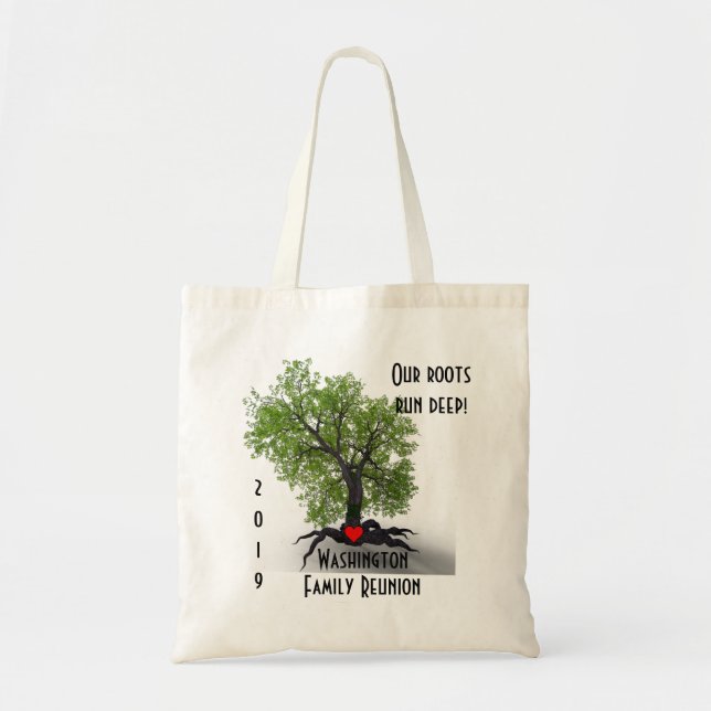 Tote Bag La Réunion de famille - personnalisable (Devant)