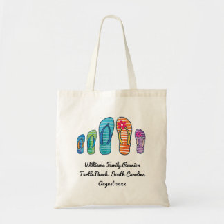 Tote Bag La Réunion d'été de famille de plage de bascules
