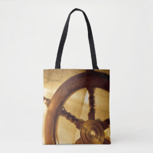 Tote Bag La roue et la carte des bateaux