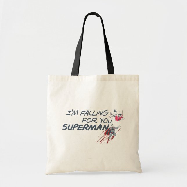 Tote Bag La Saint-Valentin Superman | Je suis en train de t (Devant)