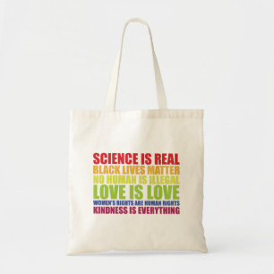 Tote Bag La science est une vraie vie noire matière LGBT Pr