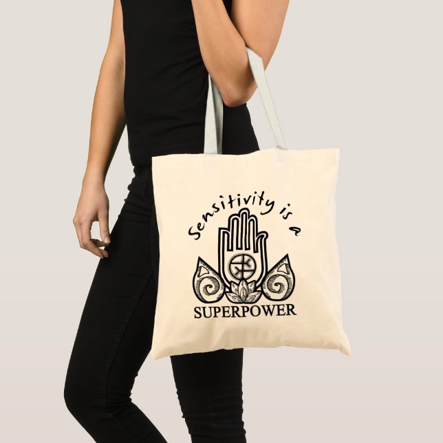 Tote Bag La Sensibilité Est Une Superpuissance (Devant (produit))