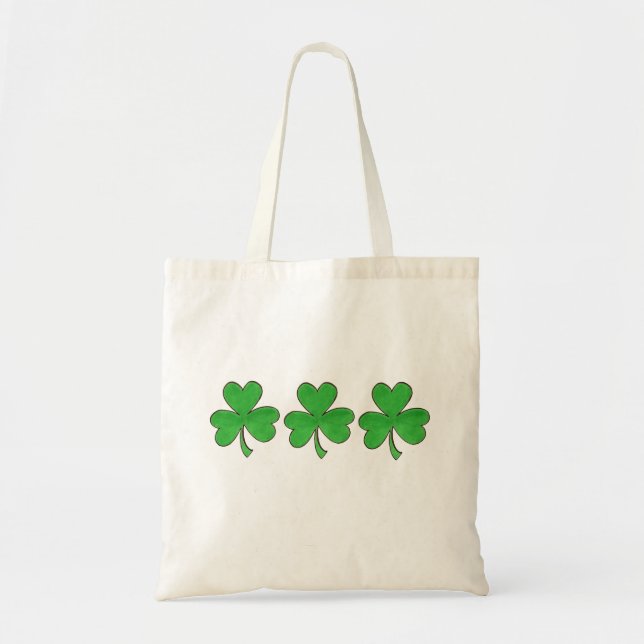 Tote Bag La Shamrock verte : la fête de la Saint-Patrick (Devant)