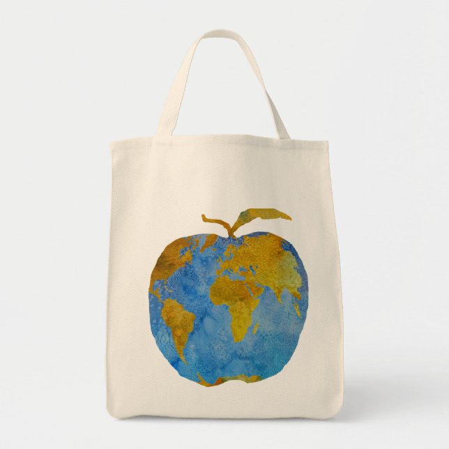 Tote Bag La terre Apple (Devant)