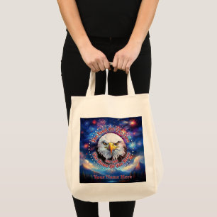 Tote Bag La Terre Des Hommes Libres Feu D'artifice Aigle Br