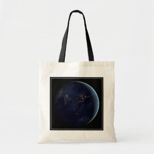 Tote Bag La Terre s'illumine la nuit en Asie et en Australi