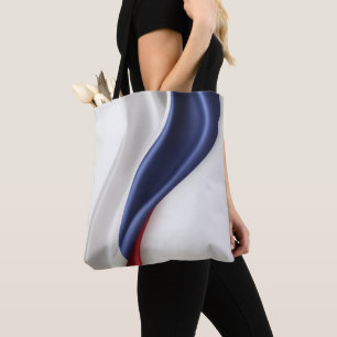 Tote Bag La texture de soie du drapeau français