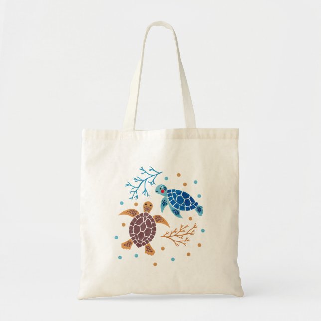 Tote Bag La tortue de mer (Devant)