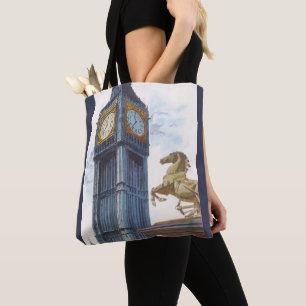 Tote Bag La Tour de l'Horloge Big Ben au Palais de Westmins