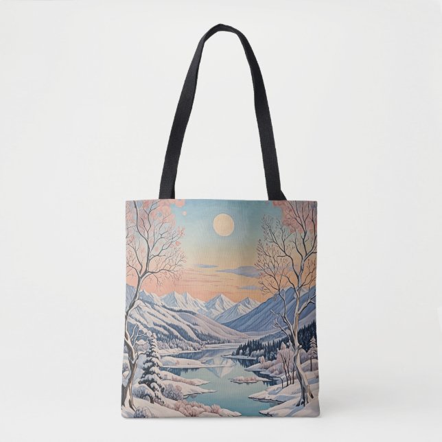 Tote Bag La tranquillité d'hiver (Devant)
