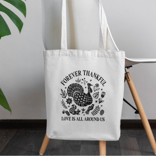 Tote Bag La Turquie de Thankgiving coupée (Créateur téléchargé)