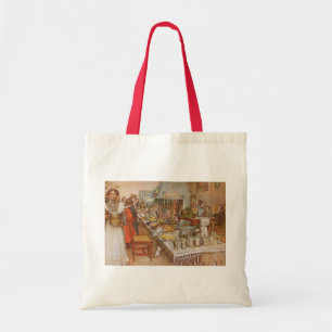 Tote Bag La veille de Noël par Carl Larsson, Fêtes de fin d