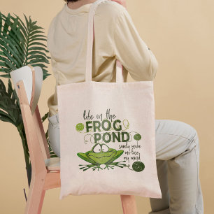 Tote Bag La Vie Dans L'Étang De Grenouilles