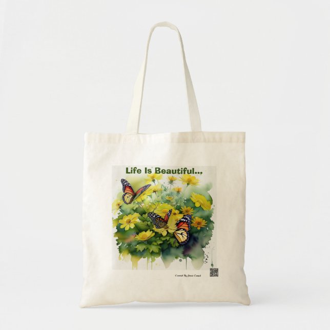 Tote Bag La Vie Est Belle (Devant)