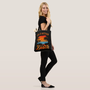 Tote Bag La vie est meilleure à la plage