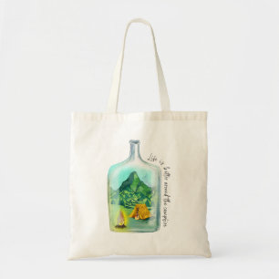 Tote Bag La Vie Est Mieux Autour Du Feu De Campagne