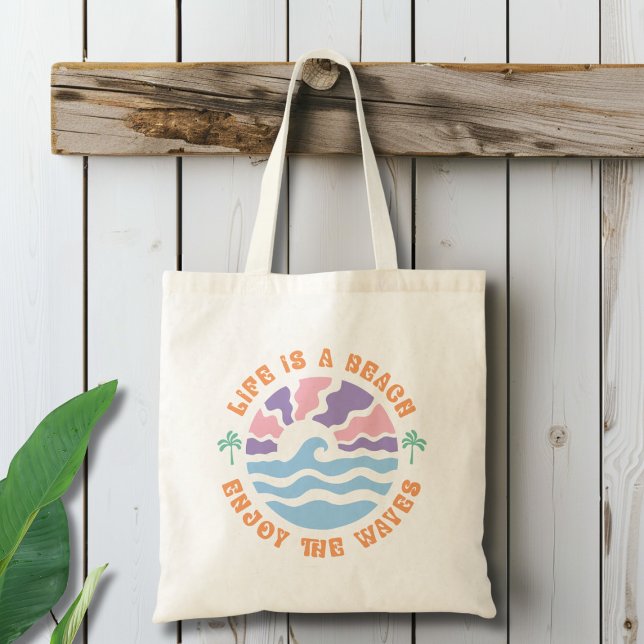 Tote Bag La vie est une plage (Créateur téléchargé)