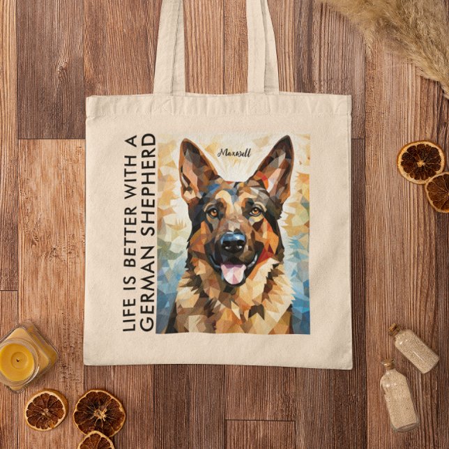 Tote Bag La vie moderne est meilleure avec les bergers alle (Créateur téléchargé)