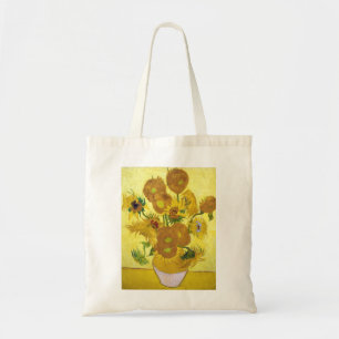 Tote Bag La vie toujours - vase avec quinze tournesols Van