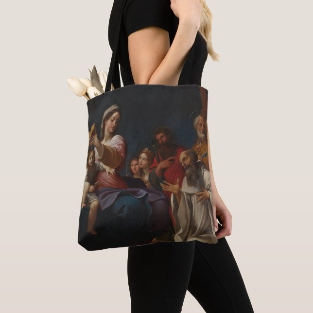 Tote Bag La Vierge, l'Enfant et les Saints (De près)