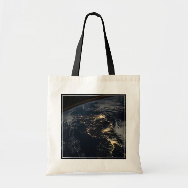 Tote Bag La Ville Éclairait Le Japon La Nuit. (Devant)