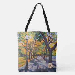Tote Bag La voie de feuille d'automne