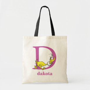 Tote Bag L'ABC de Dr Seuss : Lettre D - Violet Ajoutez vo