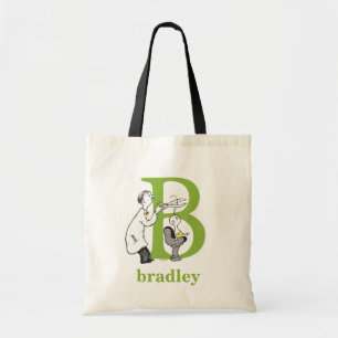 Tote Bag L'ABC du Dr Seuss : Lettre B - Vert   Ajoutez votr